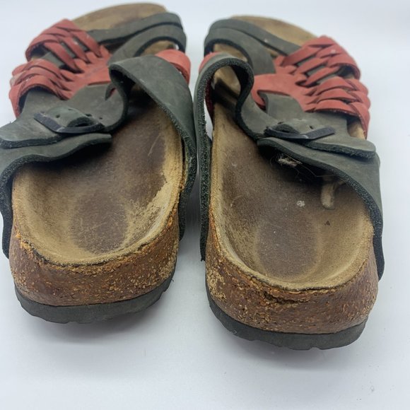 Birkenstock Tatami Black Red Cross Strap Women's 41 - Picture 4 of 7